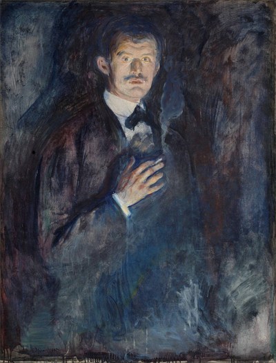 Self-Portrait with Cigarette, 1895 by Edvard Munch