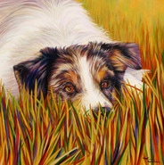 Rafter Dog Painting by artist Kate Green